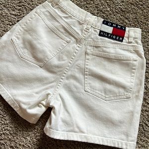 Tommy Hilfiger white denim shorts